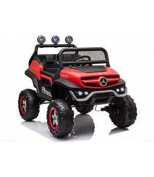 Coche bateria Mercedes UNIMOG LITTLE 4x4,4WD, 12v rojo  - INDA54-AC-LE5625